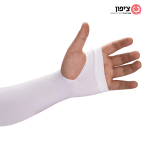 ⁦זוג שרוולים לידיים נגד שמש דוחה קרינה UV - שחור או לבן⁩ – תמונה ⁦7⁩